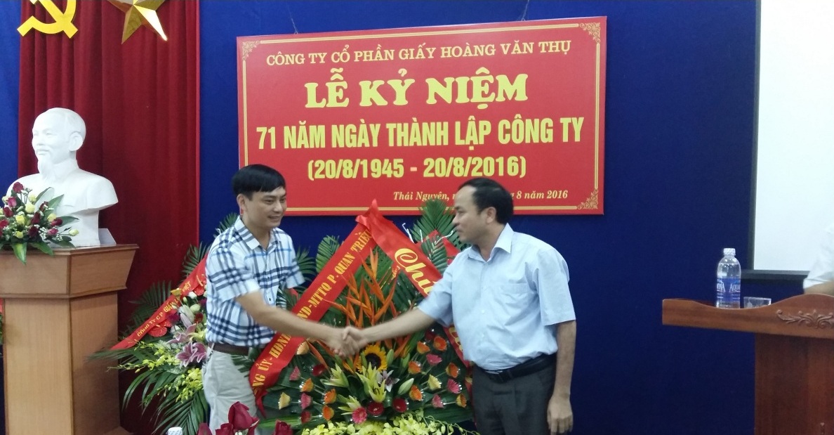 Công ty cổ phần Giấy Hoàng Văn Thụ kỷ niệm 71 năm ngày thành lập