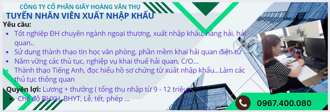6 Tuyen nhan vien xuat nhap khau